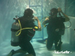 My first encounter with diving