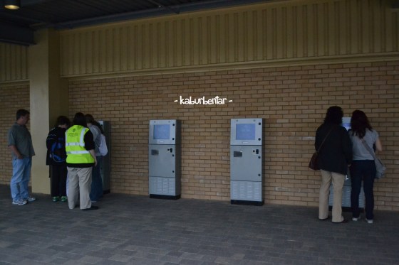 Mesin untuk tukar tiket museum