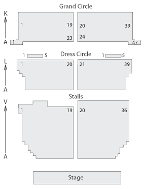 Seating plan Victoria Palace Theatre