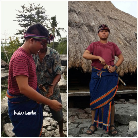 Saya bergaya layaknya pria jantan setempat