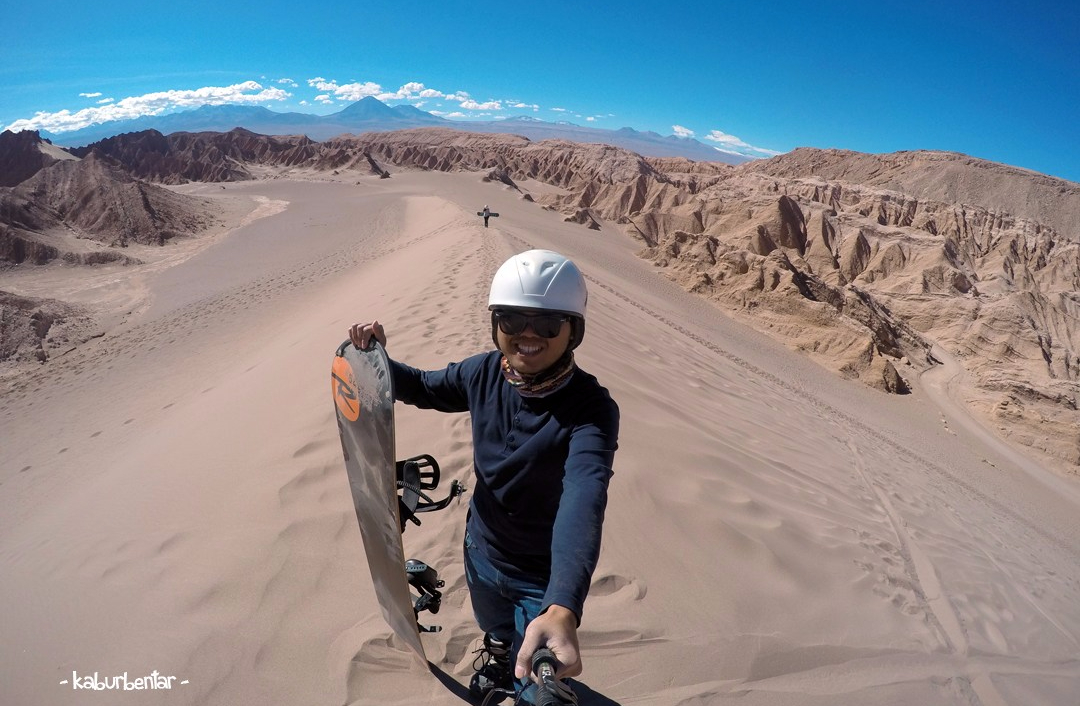 selfie on top of the dune